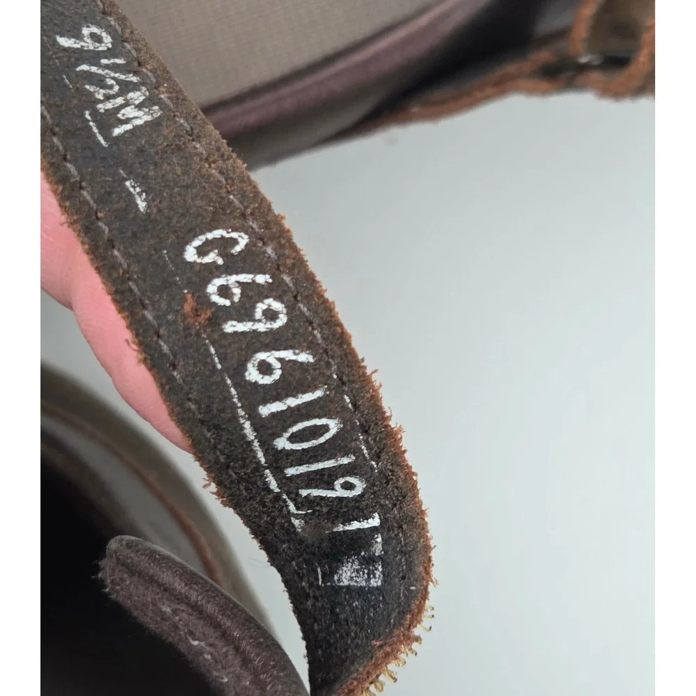 SAS EZ Strap‎ Step Out Mary Jane Comfort Shoes Brown Suede Leather Women 9.5